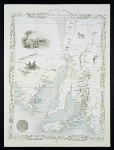 Part of South Australia, from a Series of World Maps published by John Tallis und Co, New York and London by John Rapkin
